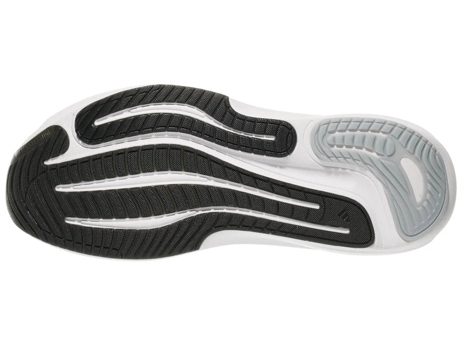 Men's Adidas Supernova Adaptive. Black upper. White midsole. Bottom view.
