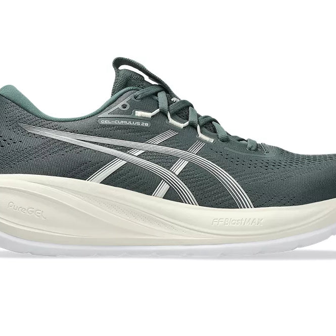 Men's Asics GEL-Cumulus 28 Dusty Fern/Ivory lateral view