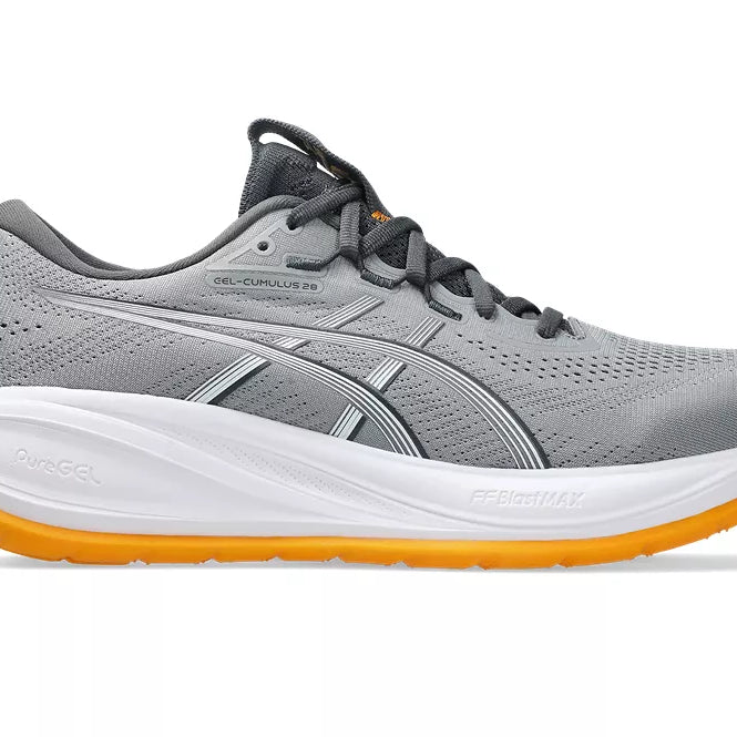 Men's Asics GEL-Cumulus 28 Gravel/Arctic Blue lateral view