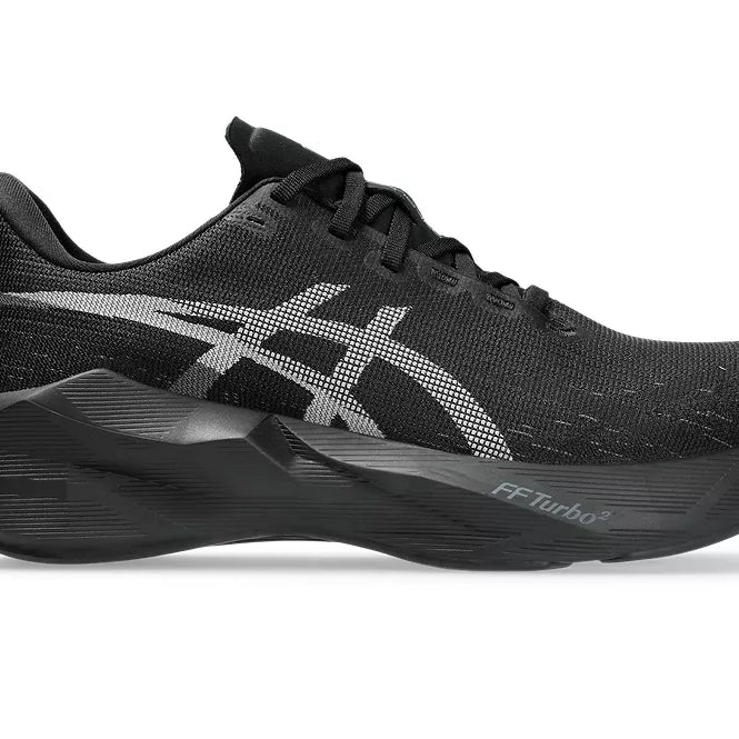 Men's Asics Novablast 6 Black/Black lateral view