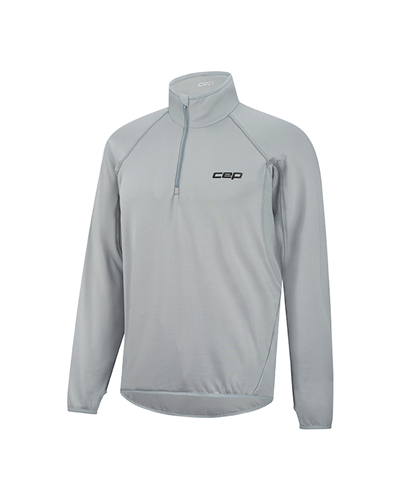 Men's CEP Core Run Thermal Zip. Grey.