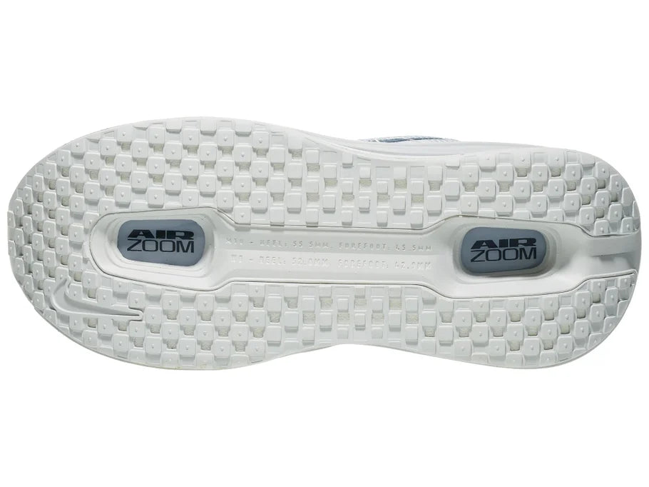 Men's Nike Vomero Premium. Grey upper. Grey midsole. Bottom view.