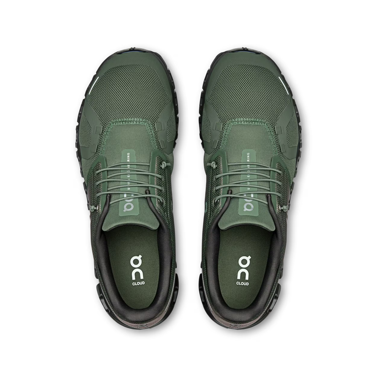 Men's On Cloud 6 in Thyme/Espresso, top view
