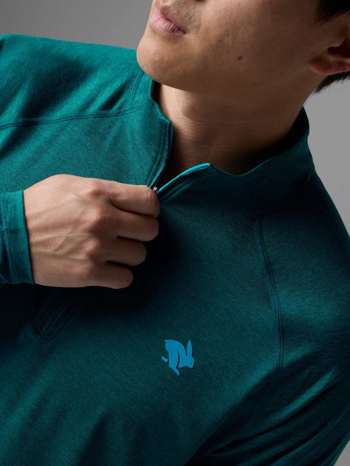 Men's rabbit EZ Zip. Green.