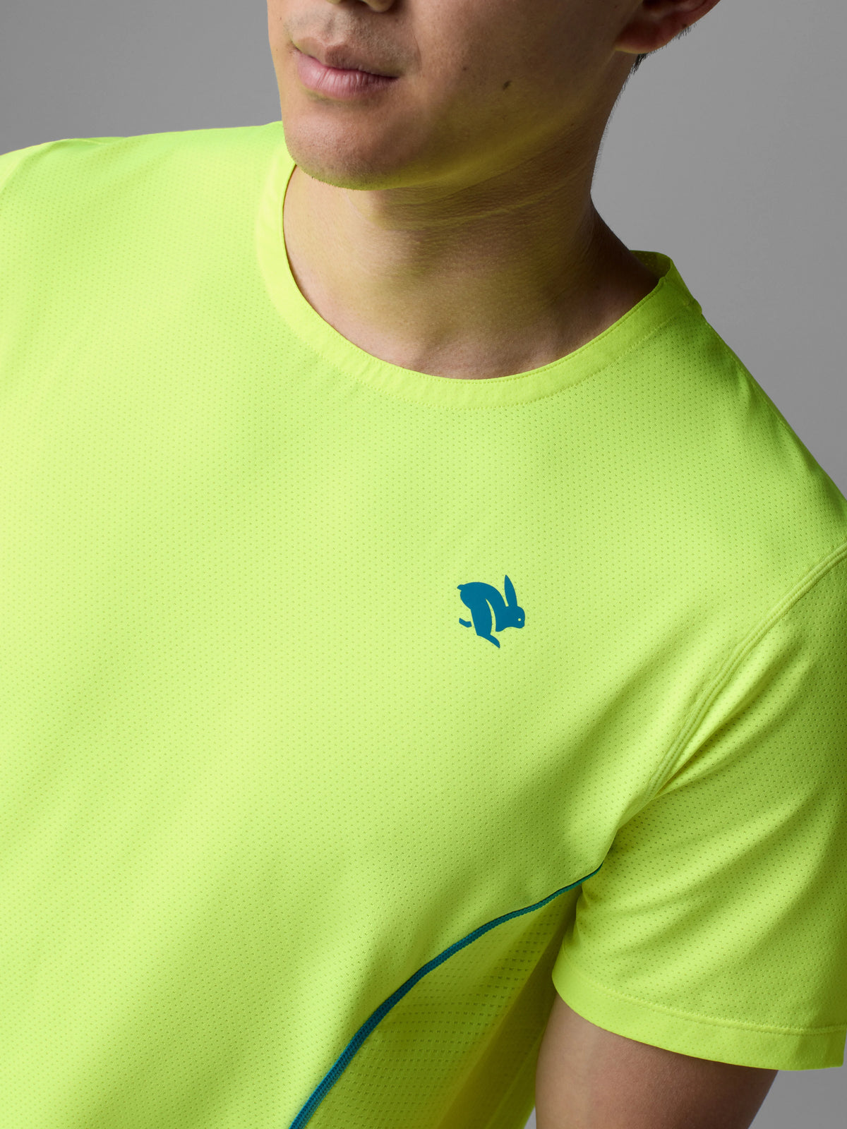Men's rabbit Tempo Tank. Yellow.