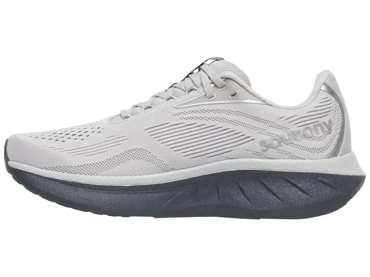 Men's Saucony Ride 18. Cloud/Shadow. Medial view.