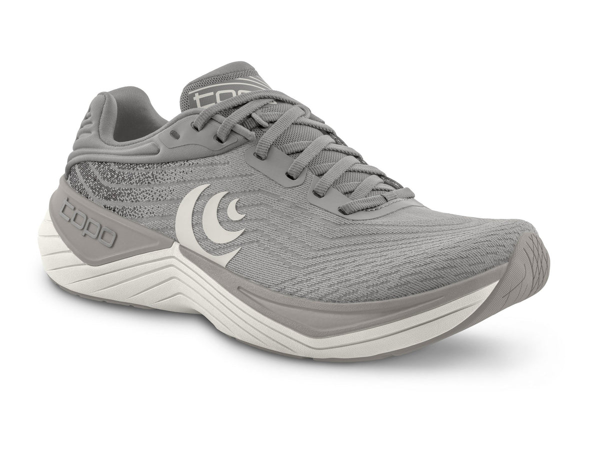 Men's Topo Athletic Ultrafly 5 in Dark Grey/Grey, lateral view