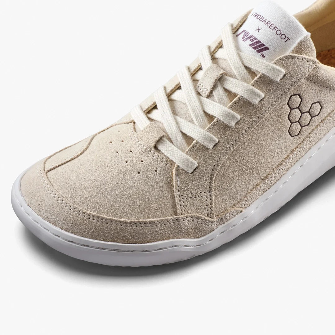 Vivobarefoot Gobi II Premium Leather men's shoe in Sand/Fig