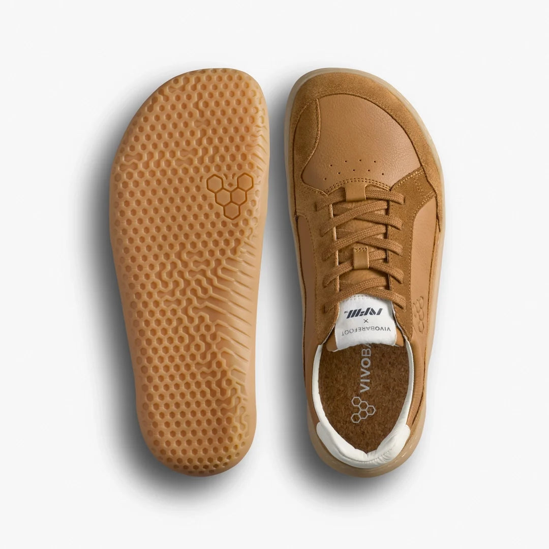 Vivobarefoot Gobi II Premium Leather men's shoe in Tan