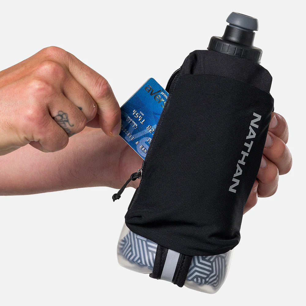 Nathan Speed Draw 2 Insulated. 18oz. Black/Reflective Silver.