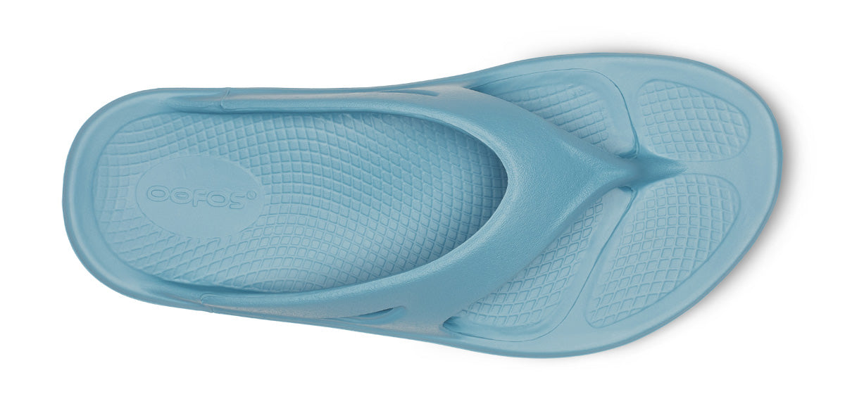 Oofos OOriginal Sandal Ocean Blue top view