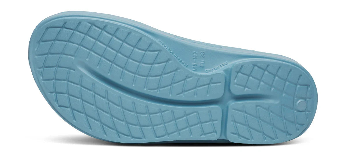 Oofos OOriginal Sandal Ocean Blue bottom view