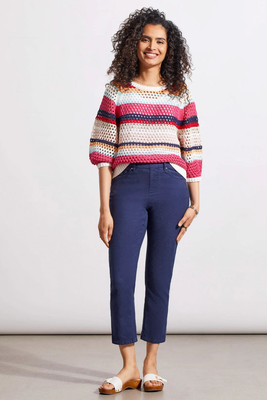 Tribal Fly Front Wide Leg Pant Women's