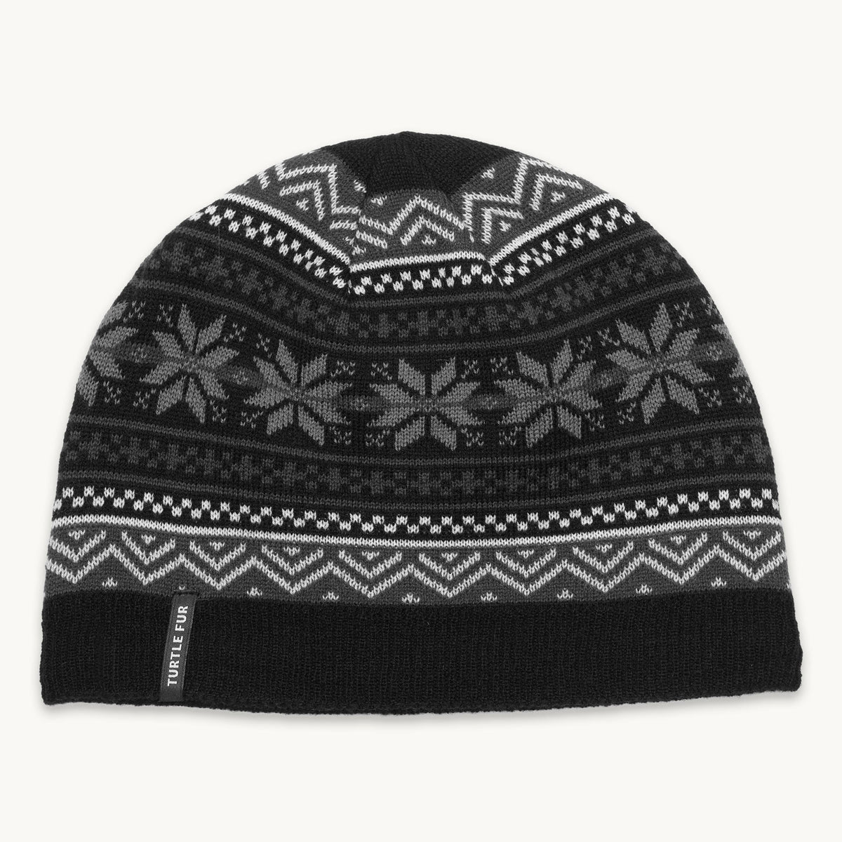 Turtle Fur Nuka Merino Wool Beanie in Onyx