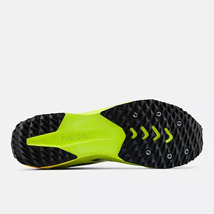 New Balance FuelCell XC7 v5 Green/Orange cross country spike - product detail