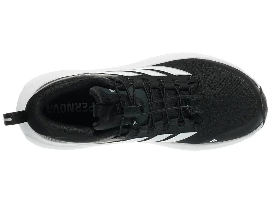 Women's Adidas Supernova Adaptive. Black upper. White midsole. Top view.