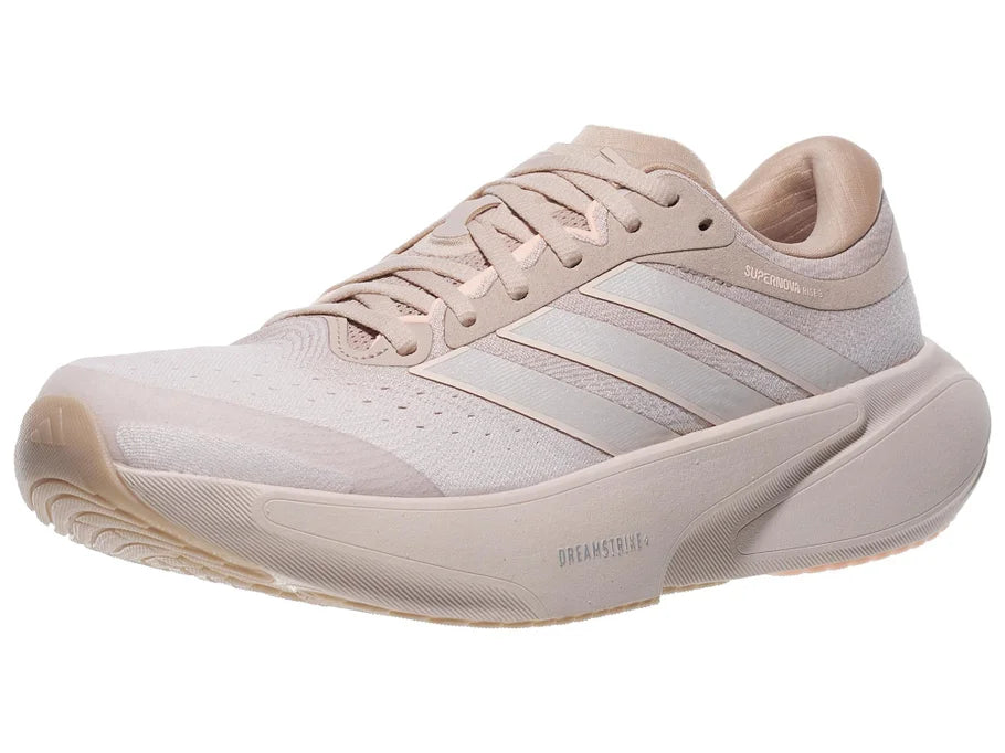 Adidas Supernova Rise 3 women's running shoe in Wonder Taupe/Putty Mauve/Clear Orange - lateral view