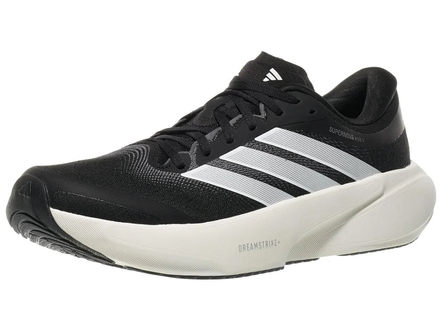 Adidas Supernova Rise 3 women's running shoe in Core Black/Ftwr White/Core Black - lateral view