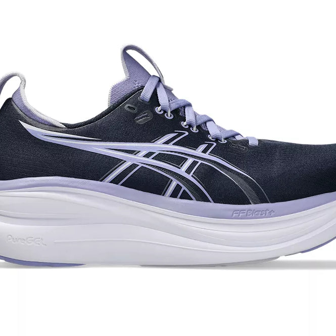 Women's Asics Gel-Nimbus 28 Midnight/Bluebell lateral view