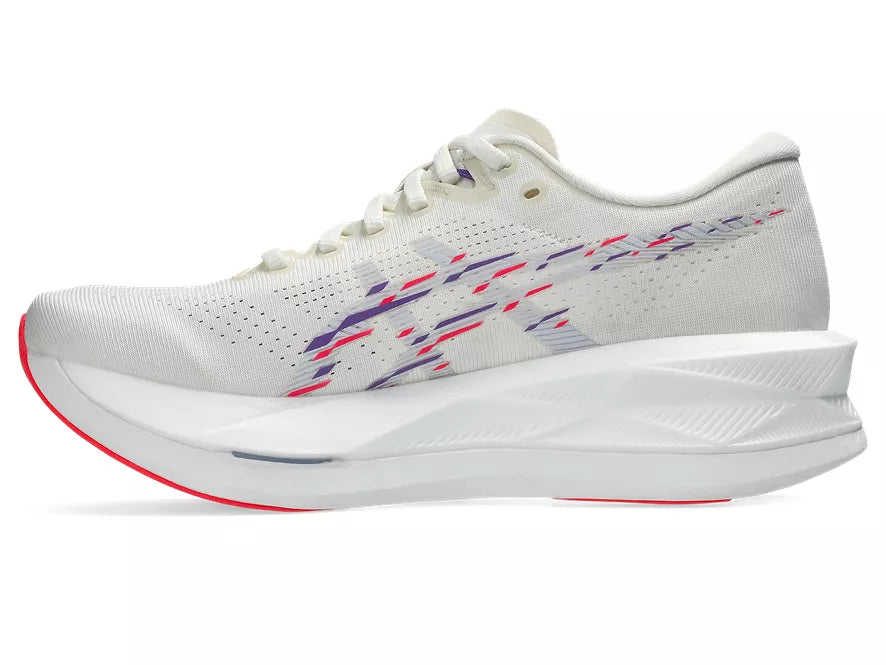 Women's ASICS Sonicblast Cream/Blue Fade medial view
