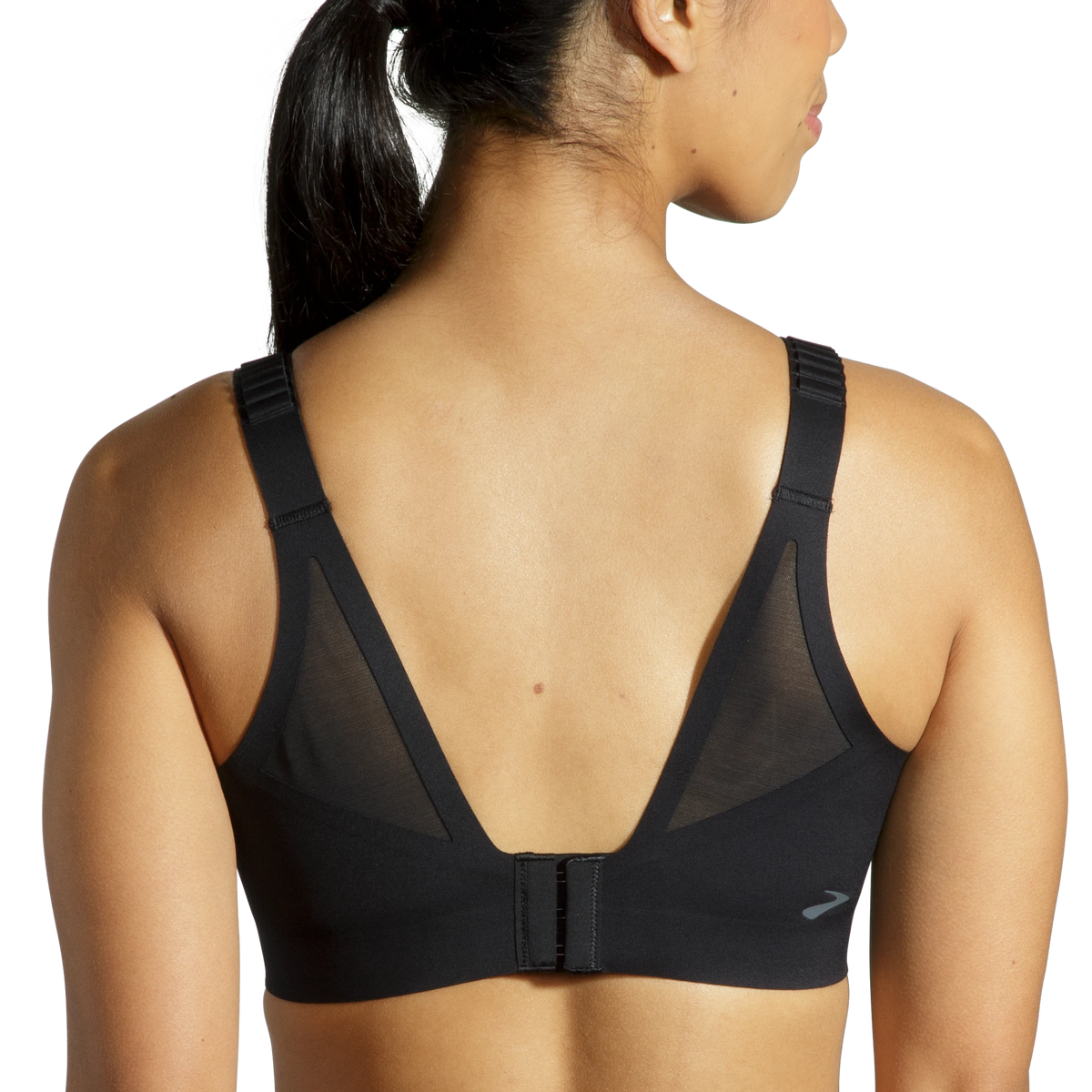 Women's Brooks Dare Scoopback 2.0. Black. Rear view.