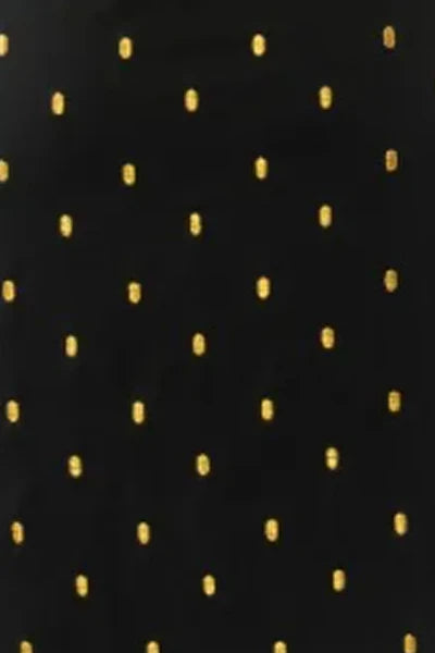 Women's Gretchen Scott Rocket Girl Dress. Black and gold colorway.