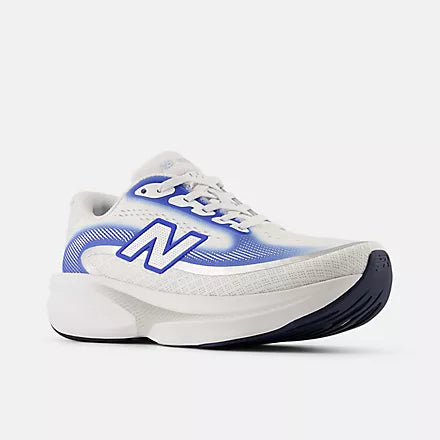 Women's New Balance Fresh Foam X Ellipse v1 in White/Blue, lateral view