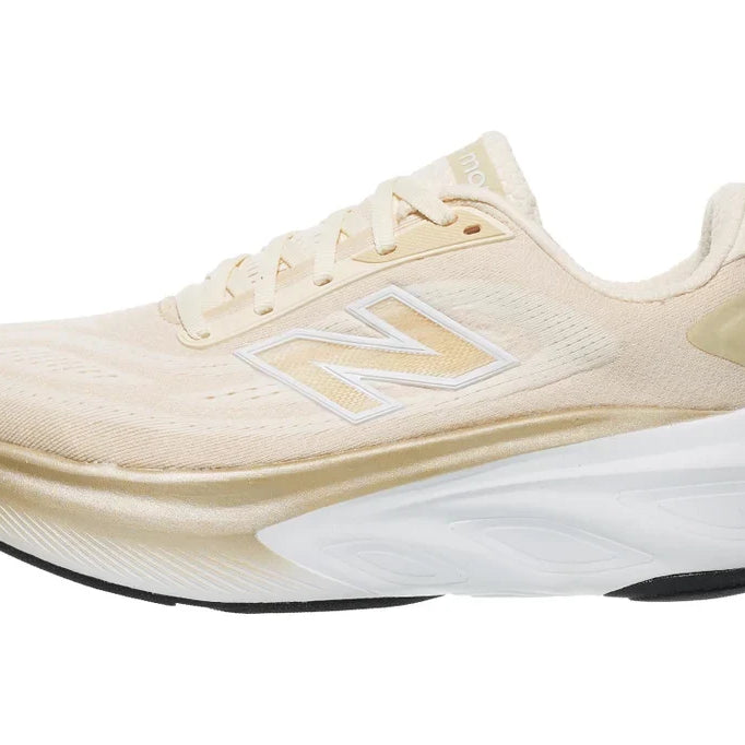 Women's New Balance Fresh Foam X More v6 in Permafrost/Bisque/NB 103 White — side profile