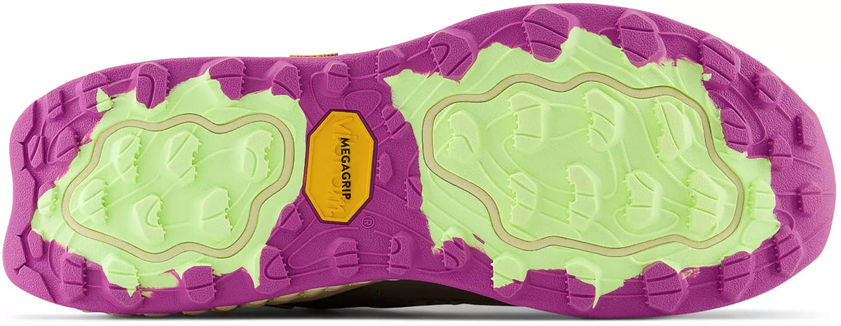 Women's New Balance Fresh Foam X Hierro v1 MID in Grey/Brown/Magenta — outsole view