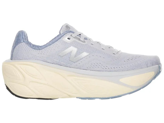 Women's New Balance Fresh Foam X More v5 in Pearl Grey/Dusk Shower/Calcium — medial view