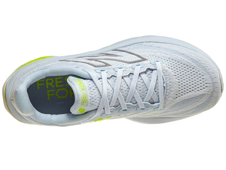 Women's New Balance Fresh Foam X Vongo v6 in Ice Blue/Thirty Watt — top view