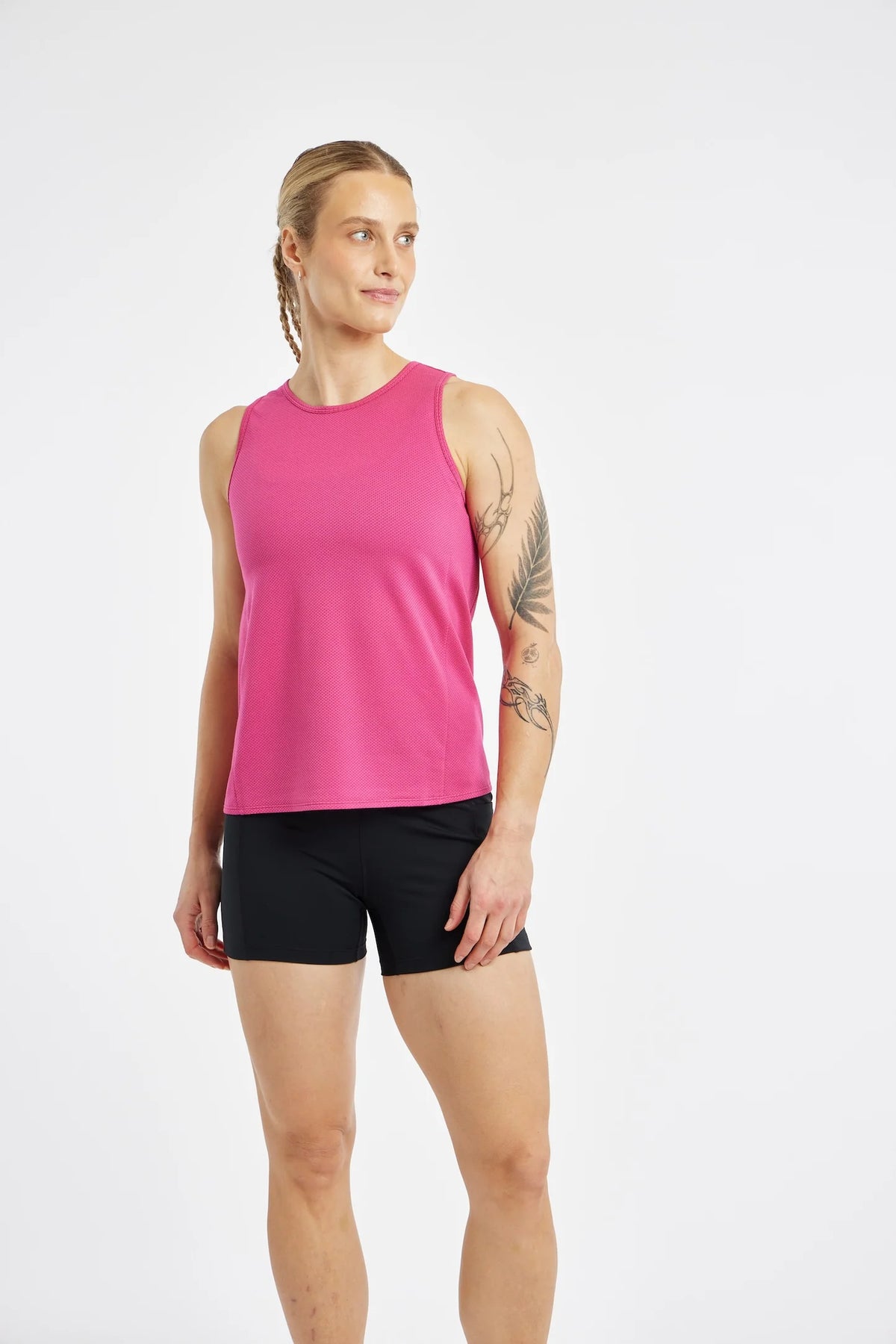 Oiselle Flyout Trail Tank. Pink.