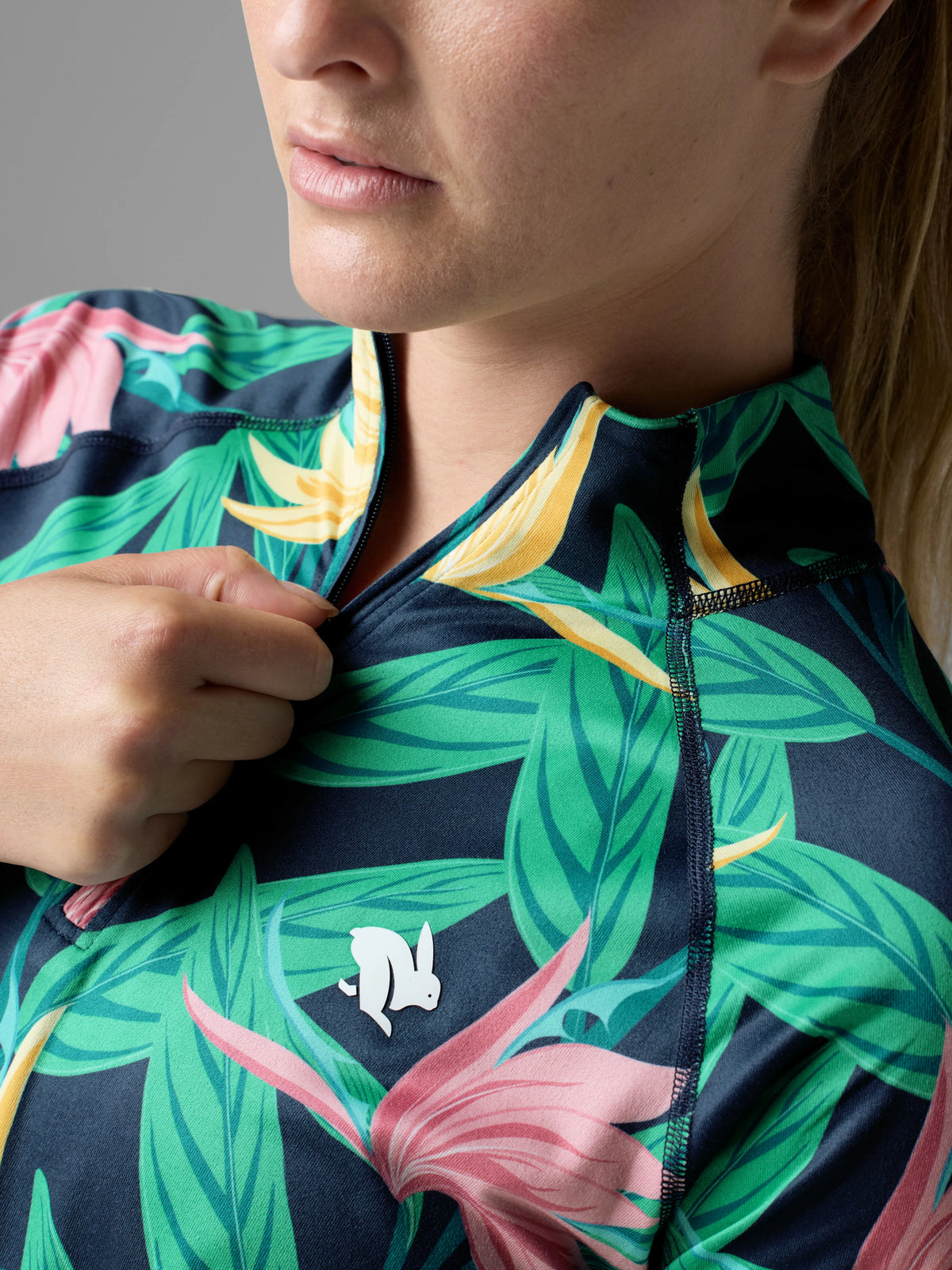 Women's rabbit EZ Zip. Floral pattern.