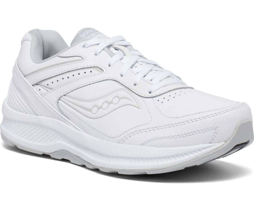 Women's Saucony Echelon Walker 3 in White.