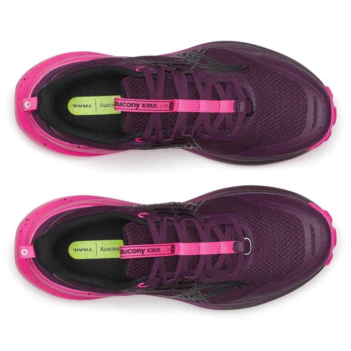 Women's Saucony Xodus Ultra 4 Eggplant/Shock top view