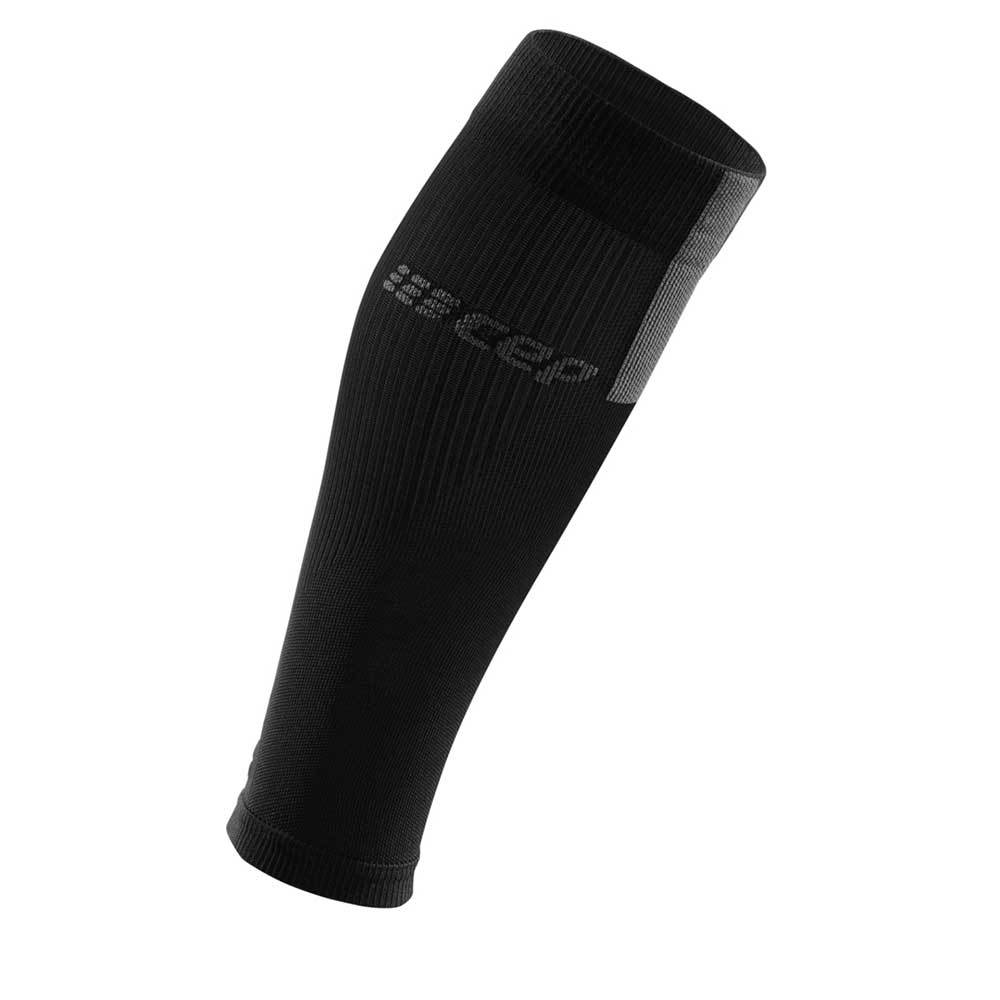 Women's CEP Calf Compression Sleeve. Black. Lateral view.