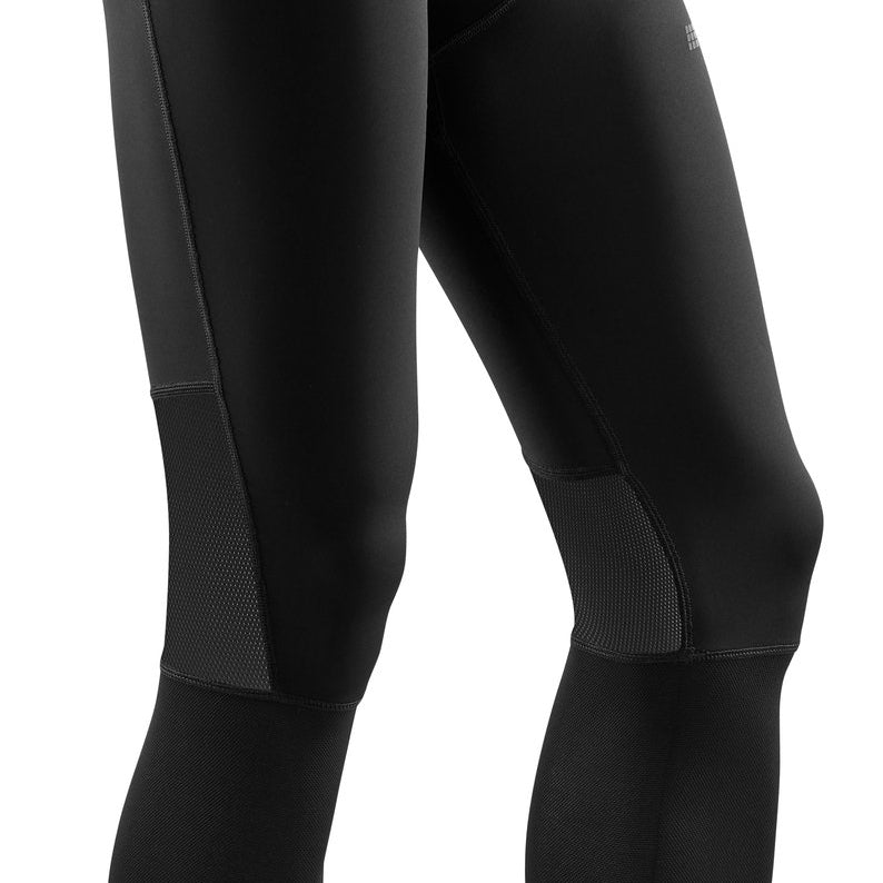 Men's CEP Compression Tights. Black. Lateral view.