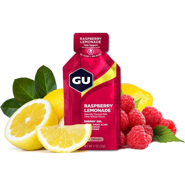 GU Energy Gel. Raspberry Lemonade.