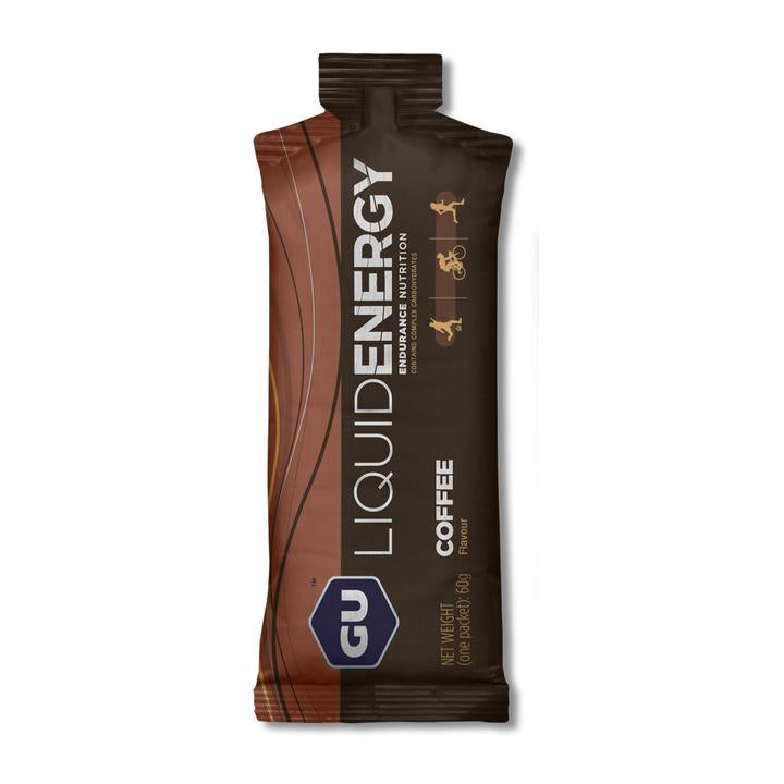 GU Liquid Energy. Coffee.