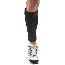 Cho-Pat Shin Splint Compression Sleeve. Black. Front view.