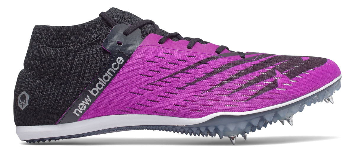 Women's New Balance SD 100. Purple upper. Lateral view.
