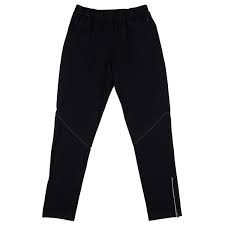 Men's rabbit Before and After pants. Black. Front view.