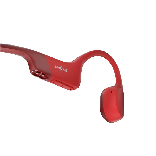 Shokz OpenRun Headphones Red.