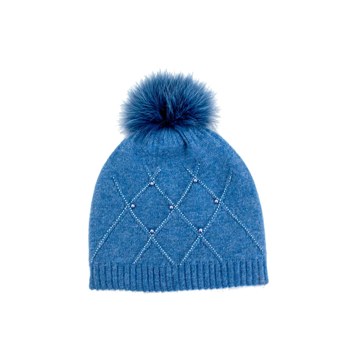 Mitche's Knit Hat With Diamond Weave