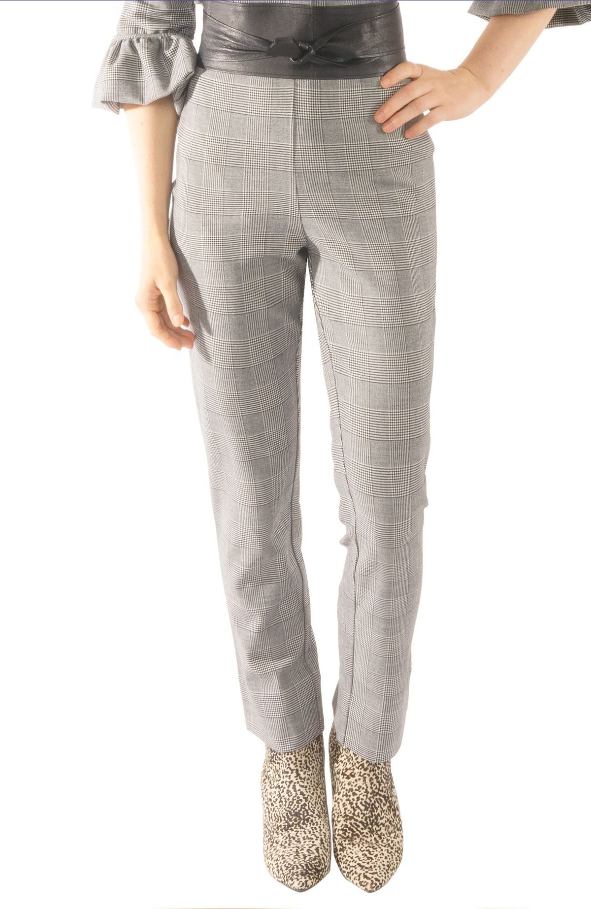 Gretchen Scott GripeLess Pull On Pant Women's Black/White Wall Street