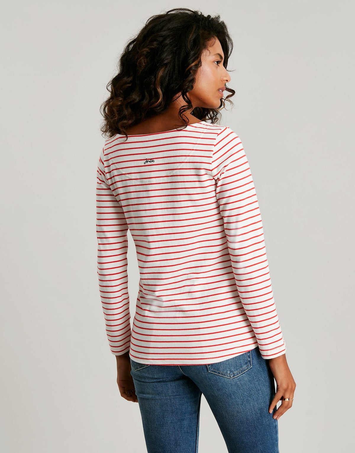 Joules Harbour Luxe Long Sleeve Jersey Top - Family Christmas - Women's - View 5