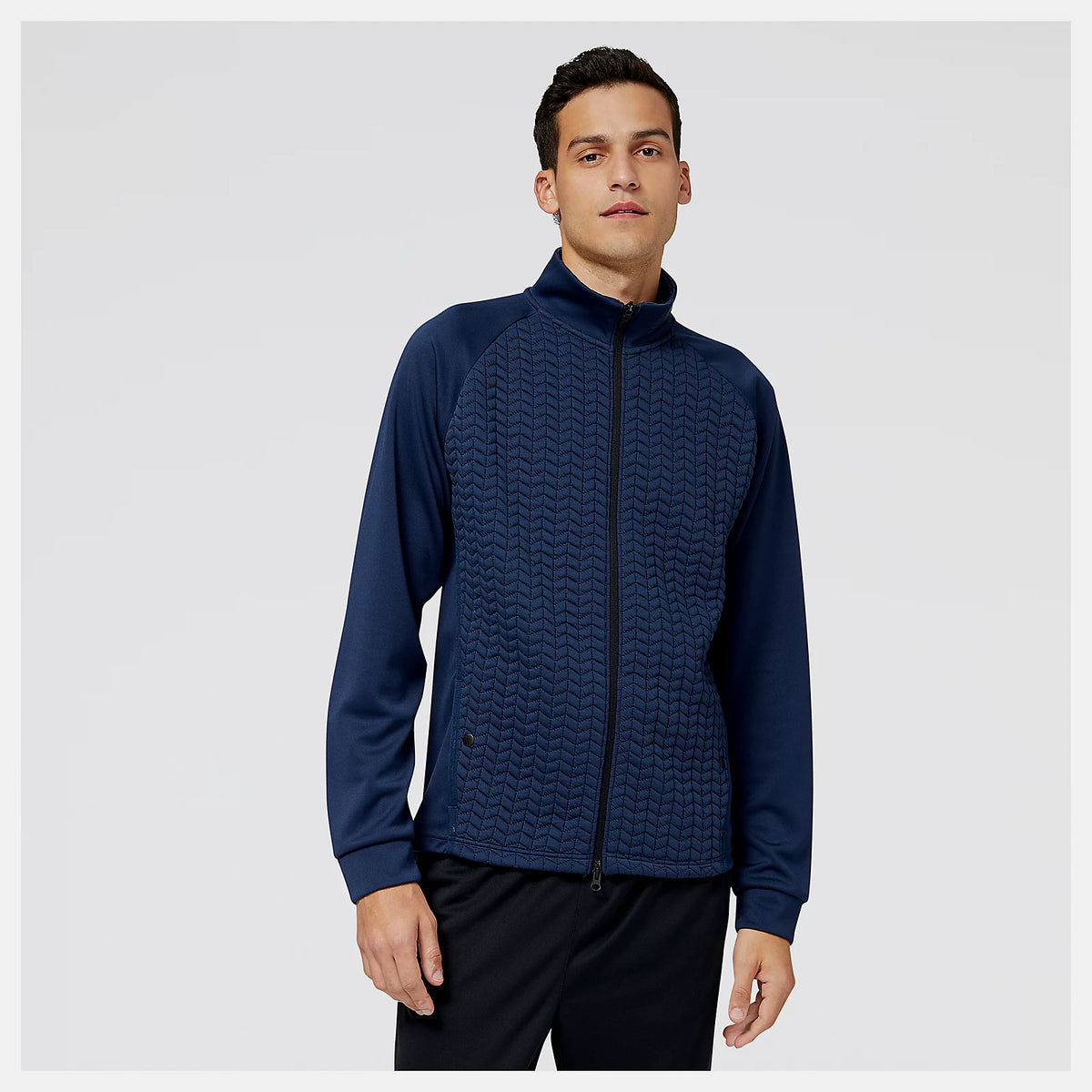 New Balance Men s NB Heatloft Full Zip Blue MJ23156NGO M