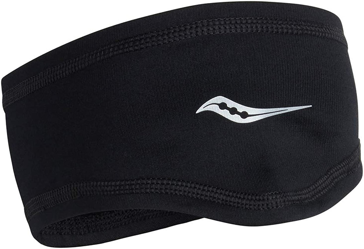 Unisex Saucony Solstice Headband. Black.