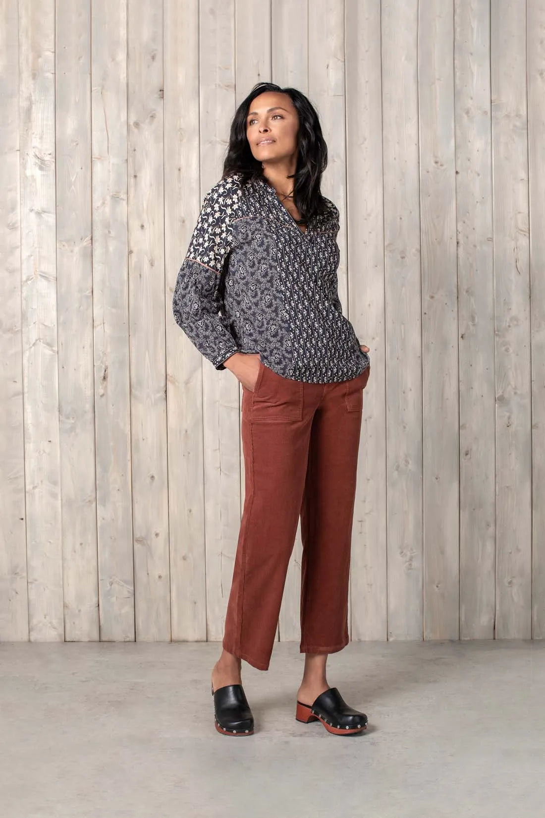 Tribal Stretch Corduroy Ankle Pants Women's