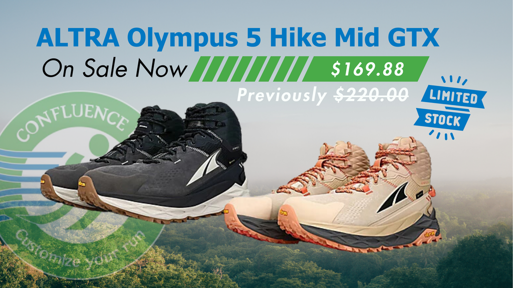 Altra Olympus 5 Hike Mid GTX clearance discount at a running store near you confluence running Altra online outlet store